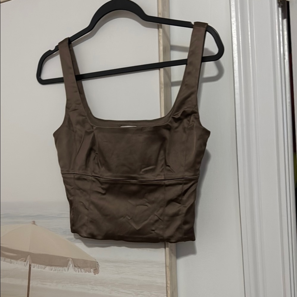 ARITZIA SATIN CORSET TOP